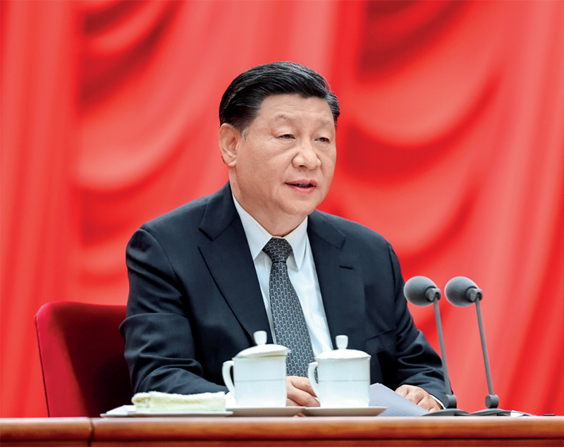 2023年4月3日，，，，，，，，学习贯彻习近平新时代中国特色社会主义思想主题教育工作会议在北京召开。。。。。中共中央总书记、国家主席、中央军委主席习近平出席会议并发表重要讲话。。。。。新华社记者 鞠鹏 摄